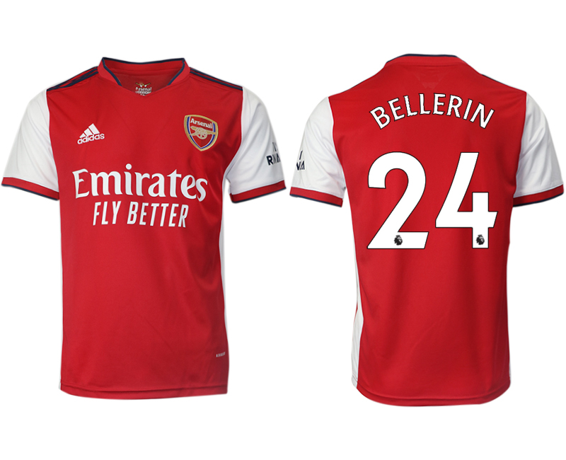 Cheap Men 2021-2022 Club Arsenal home aaa version red 24 Soccer Jersey
